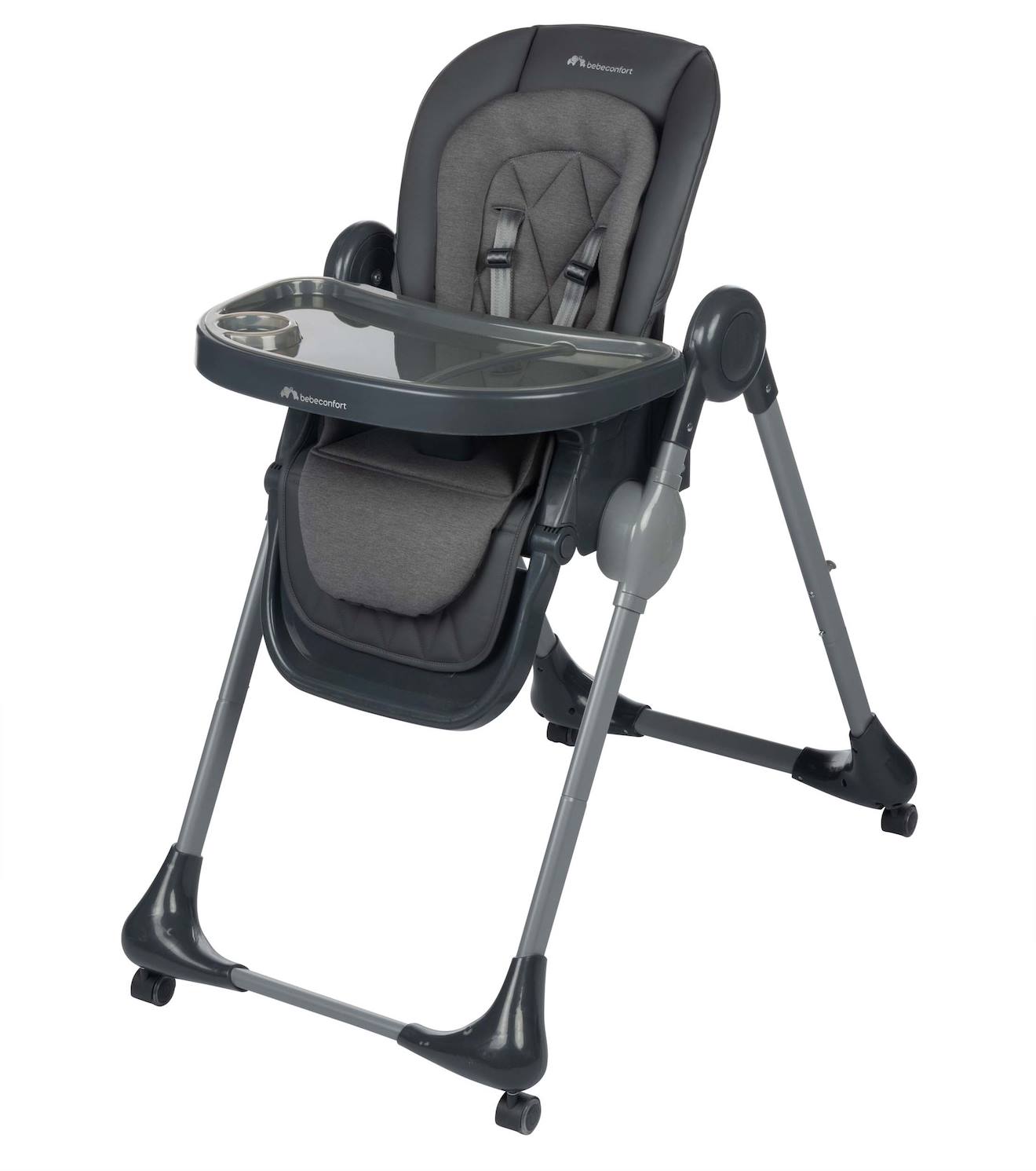 Chaise Haute Bébé Évolutive Multi-positions Olea Mineral Graphite