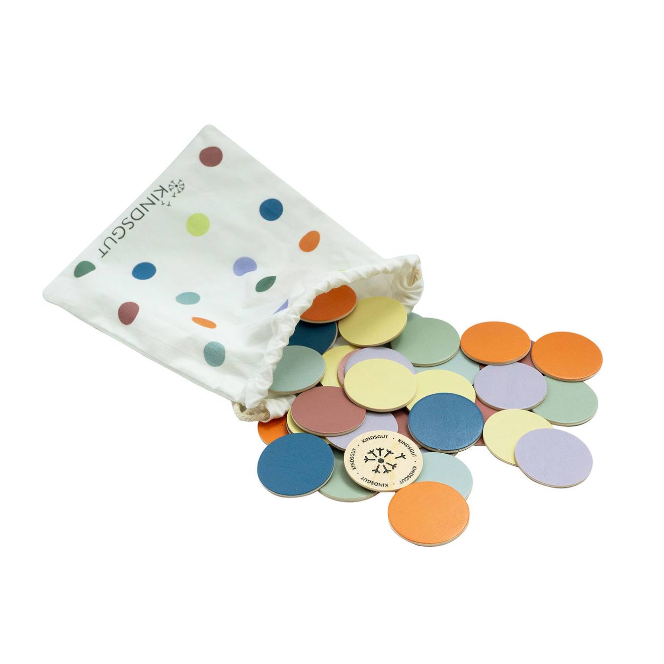 Kindsgut - Confettis Réutilisables En Bois Multicolores