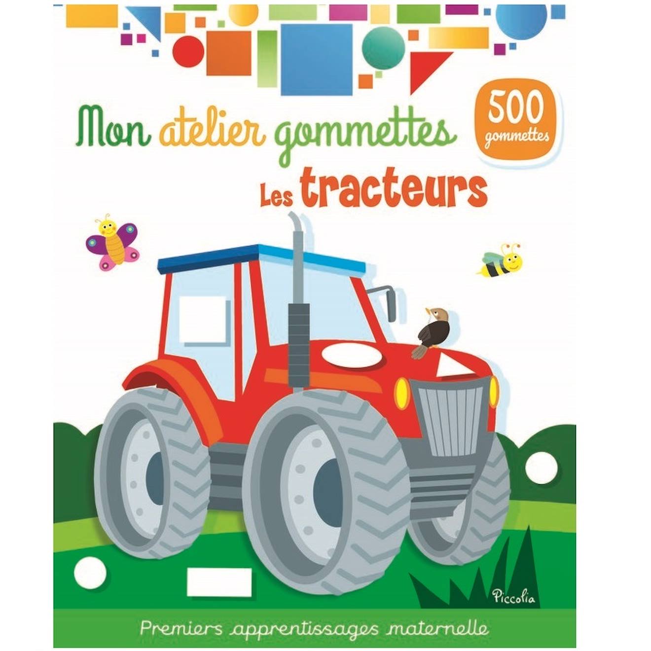 Mon Atelier Gommettes Les Tracteurs Blanc
