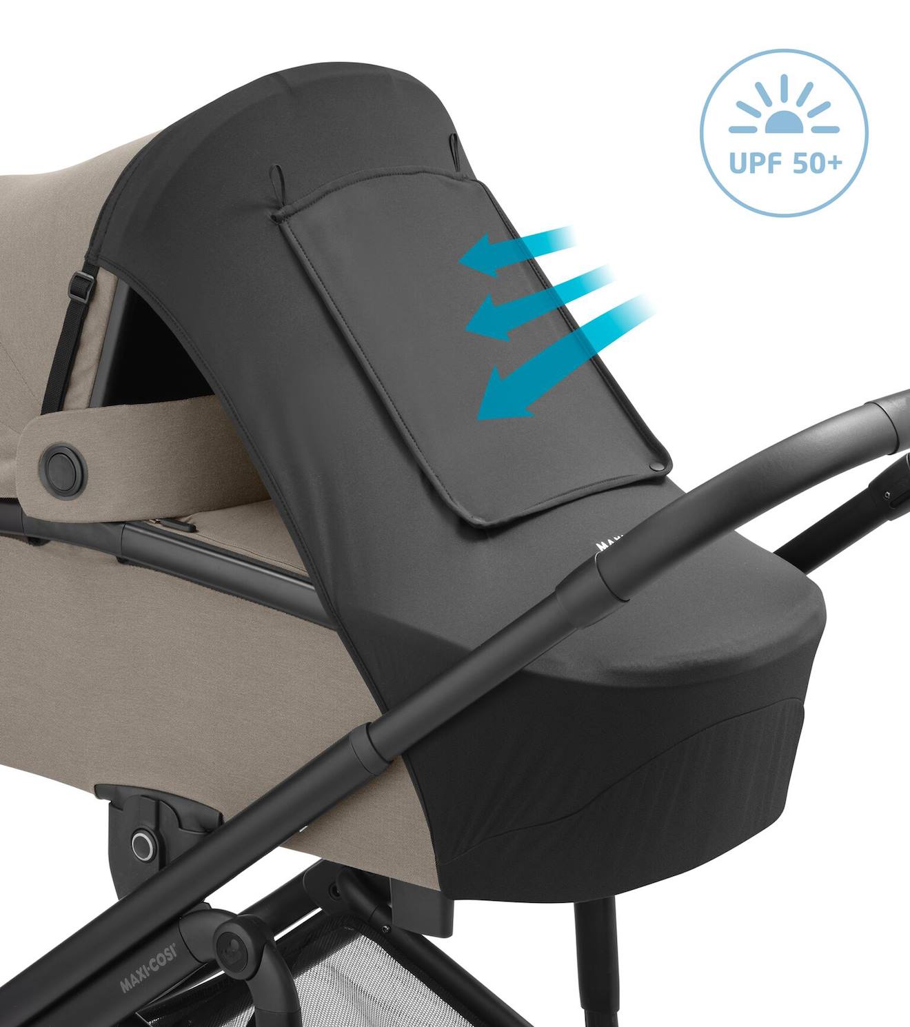 MAXI COSI - Housse Pare-soleil Pour Nacelles, Sièges-auto Et Poussettes Maxi-cosi Black
