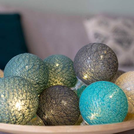 Guirlande boule lumineuse led usb télécommandée Acajou+Arlequin+Bébé+Byzantin+Chocolat+Coton+Églantine+Flocon+Horizon+Licorne+Mangrove+Messopotamia+Minuit+Océan+Ottoman+Princesse+Provence+Romania+Sauvage+Scandinave+Tagada 39 - vertbaudet enfant 