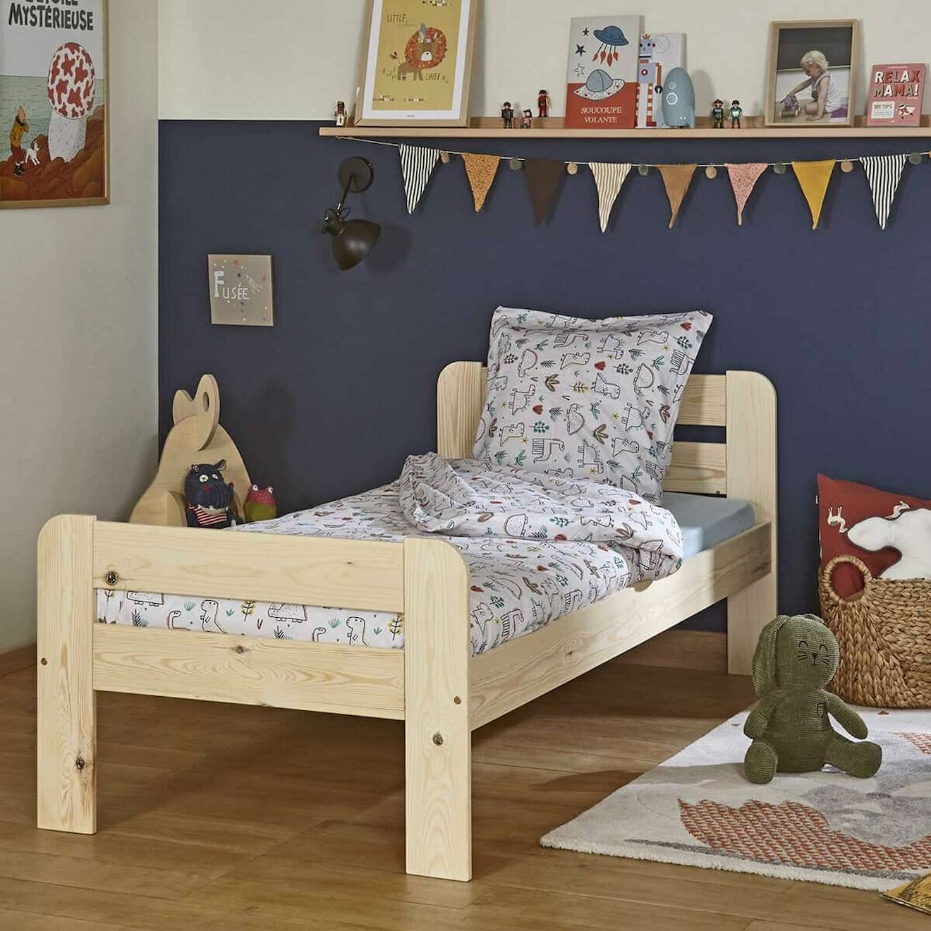 Lit Enfant Bois Massif Sundy Bois Naturel