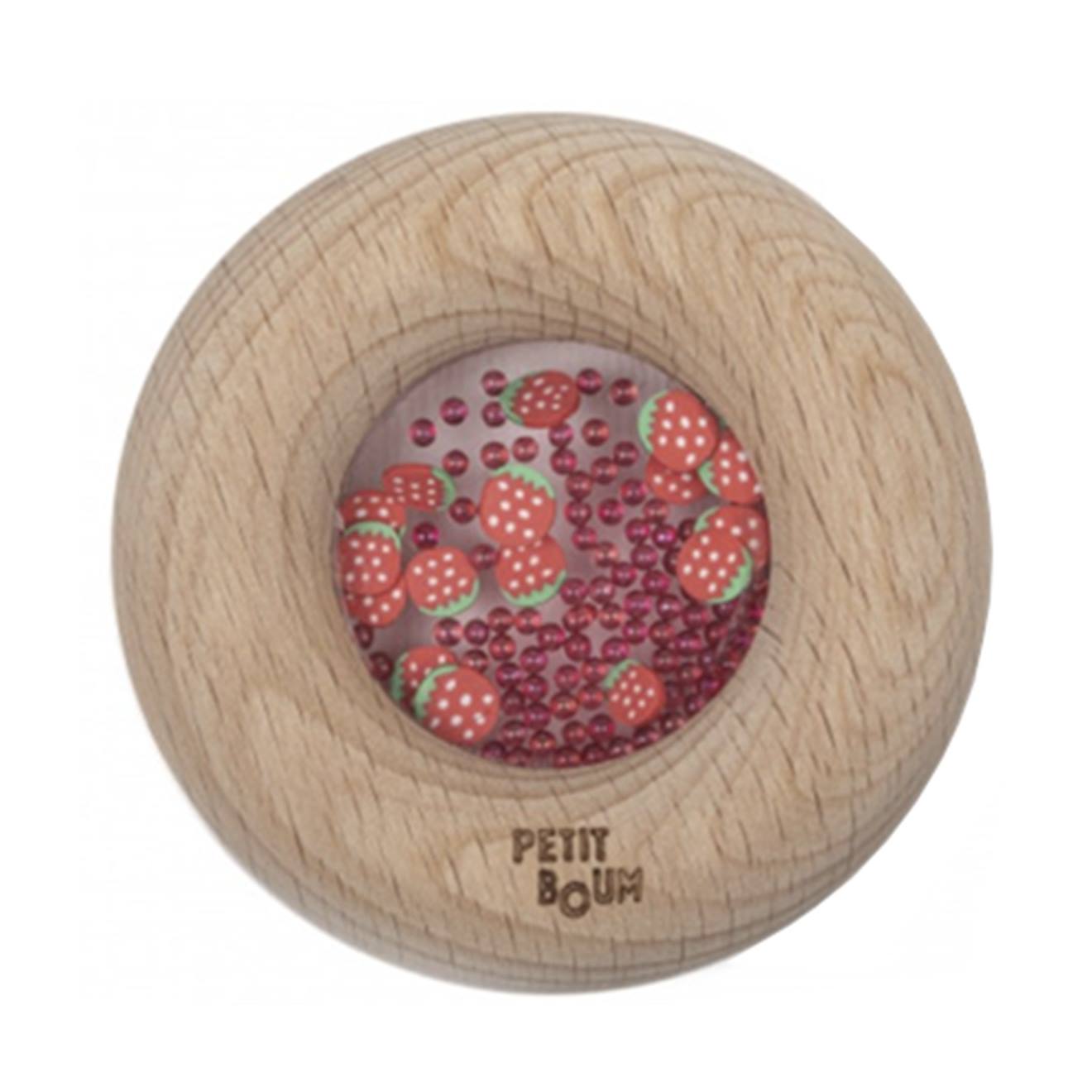 Hochet Sensoriel Donut Fruits Rouge