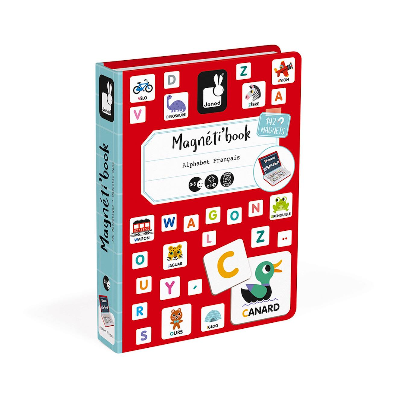 Magnéti'book Alphabet Français Rouge