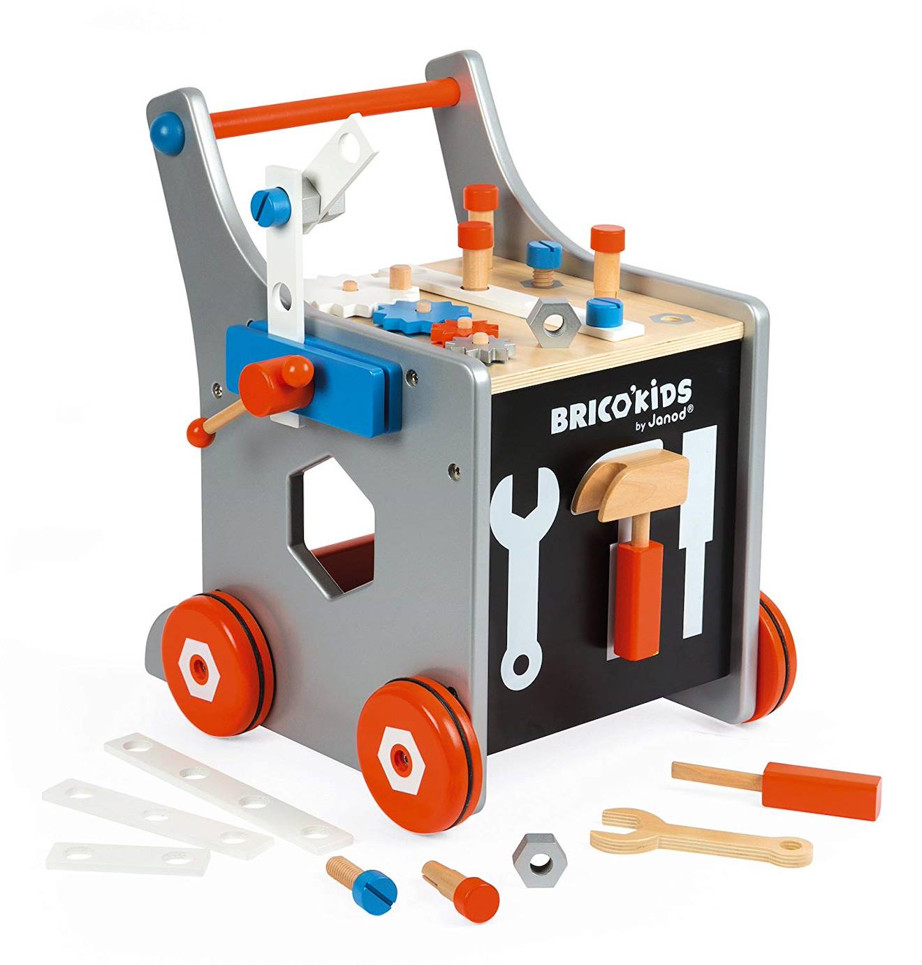 Chariot Magnétique Brico'kids Bleu