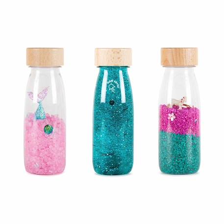 Petit Boum - Lot De 3 Bouteilles Sensorielles Rose, Sirène