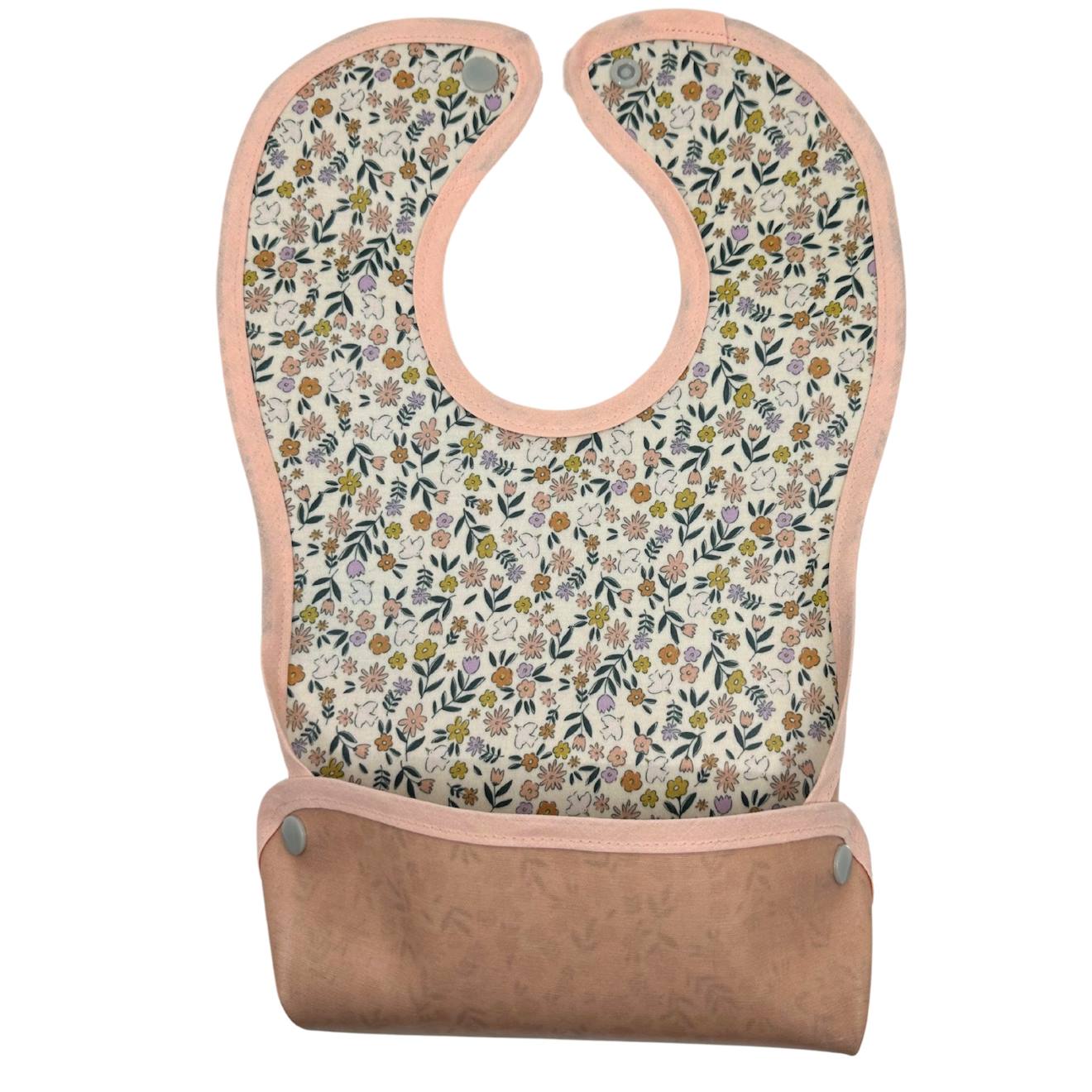 Bavoir Malin® (tracteur) Petites Fleurs