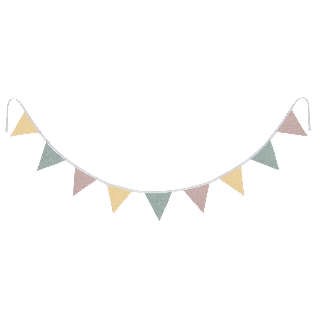Kindsgut - Guirlande De Fanions 2,5 M En Coton Standard 100 By Oeko-tex® Multicolore