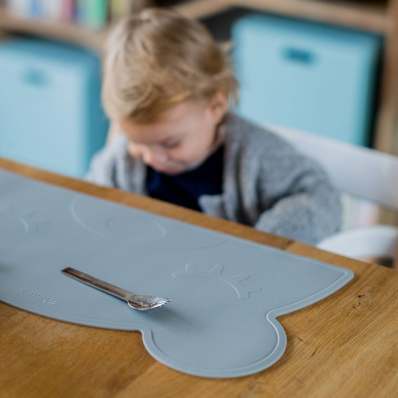 Set De Table Ours Gris Foncé (Kindsgut) - Image 2