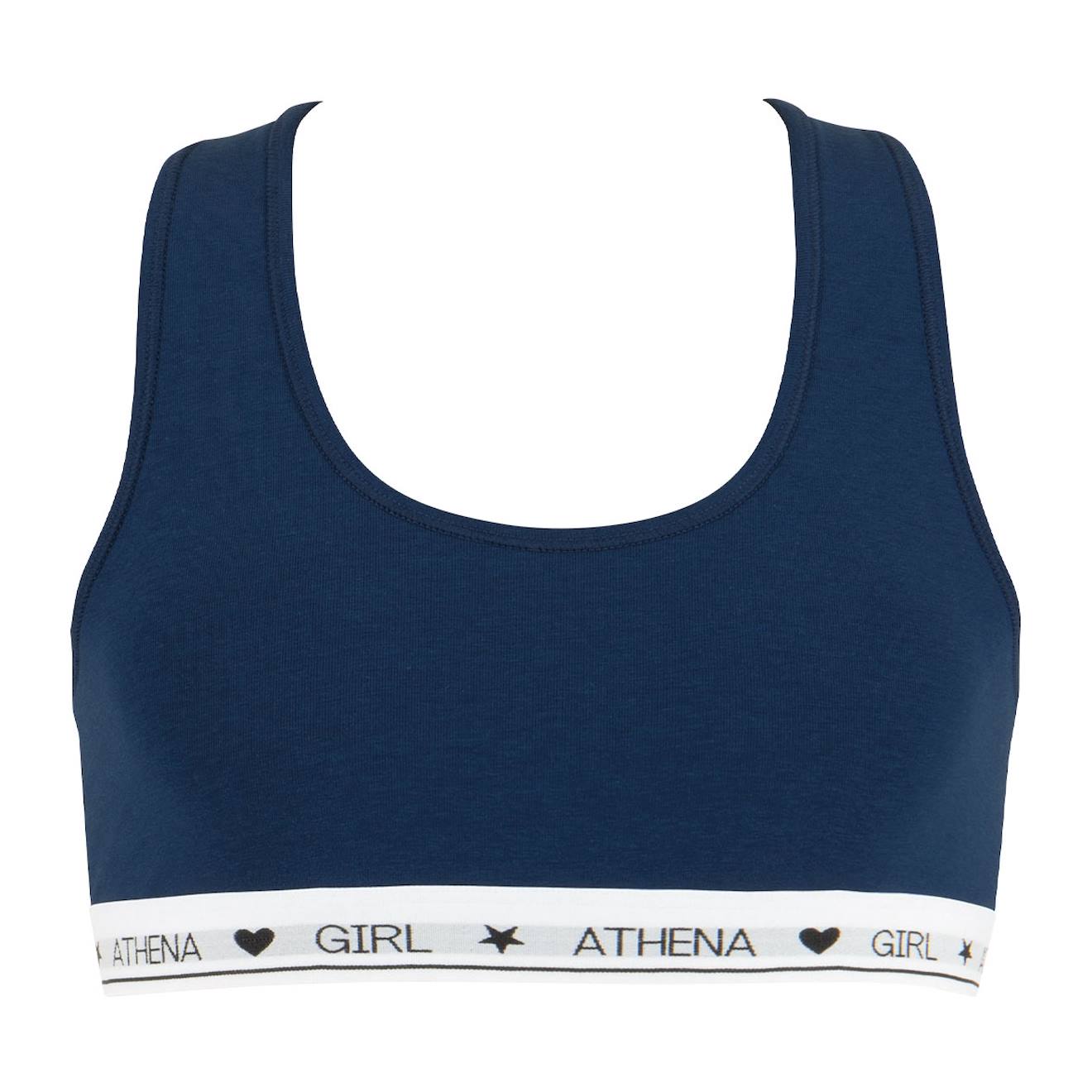 Brassière Coton Ultra Doux Bleu Titane