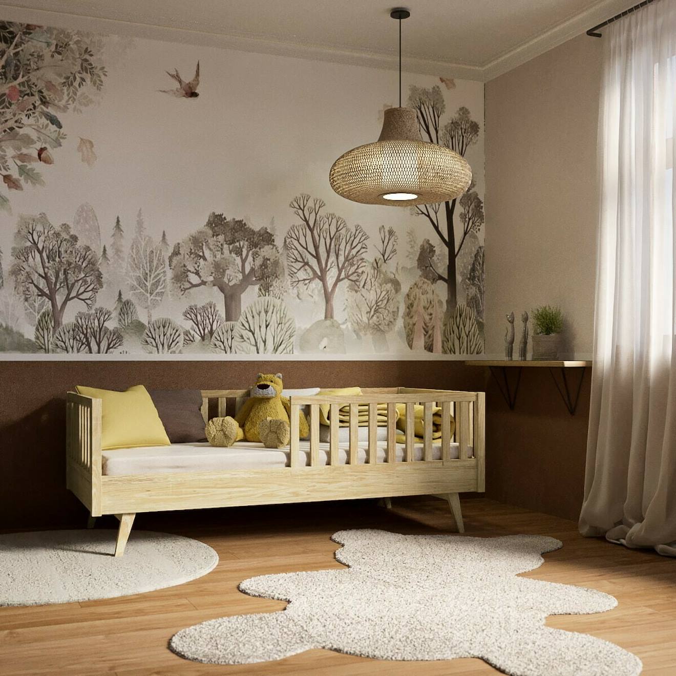 Lit Enfant Montessori Bois Massif Romeo Bois