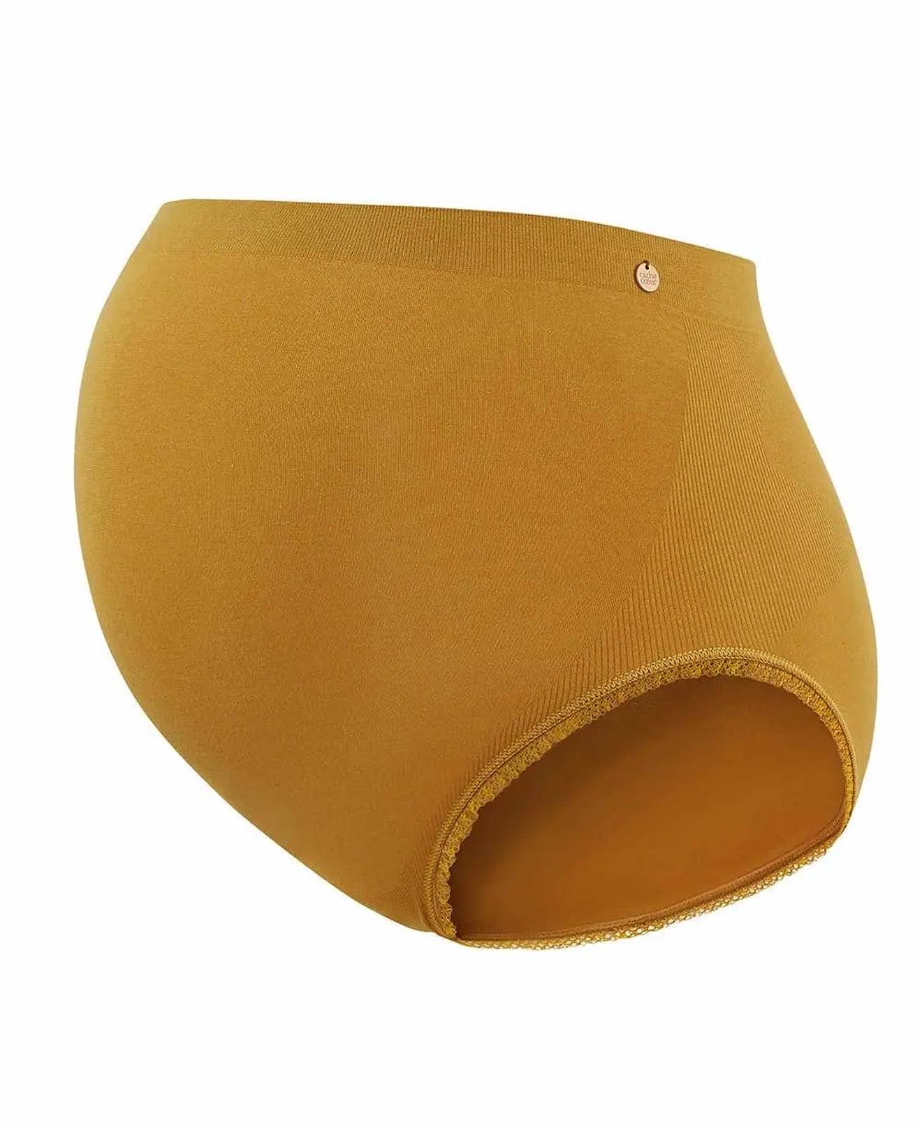 Maxi Culotte De Grossesse Sans Couture Organic Cumin (Cache Coeur) - Image 1