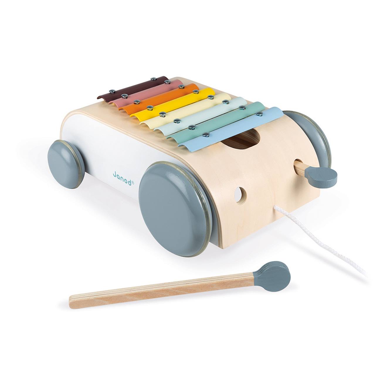 Janod - Xylo Roller Sweet Cocoon Blanc