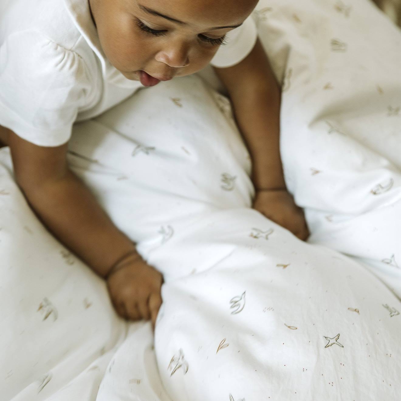 Drap Housse Coton Bio Pour Lit Bébé L'envolée L'envolée (Kadolis) - Image 2