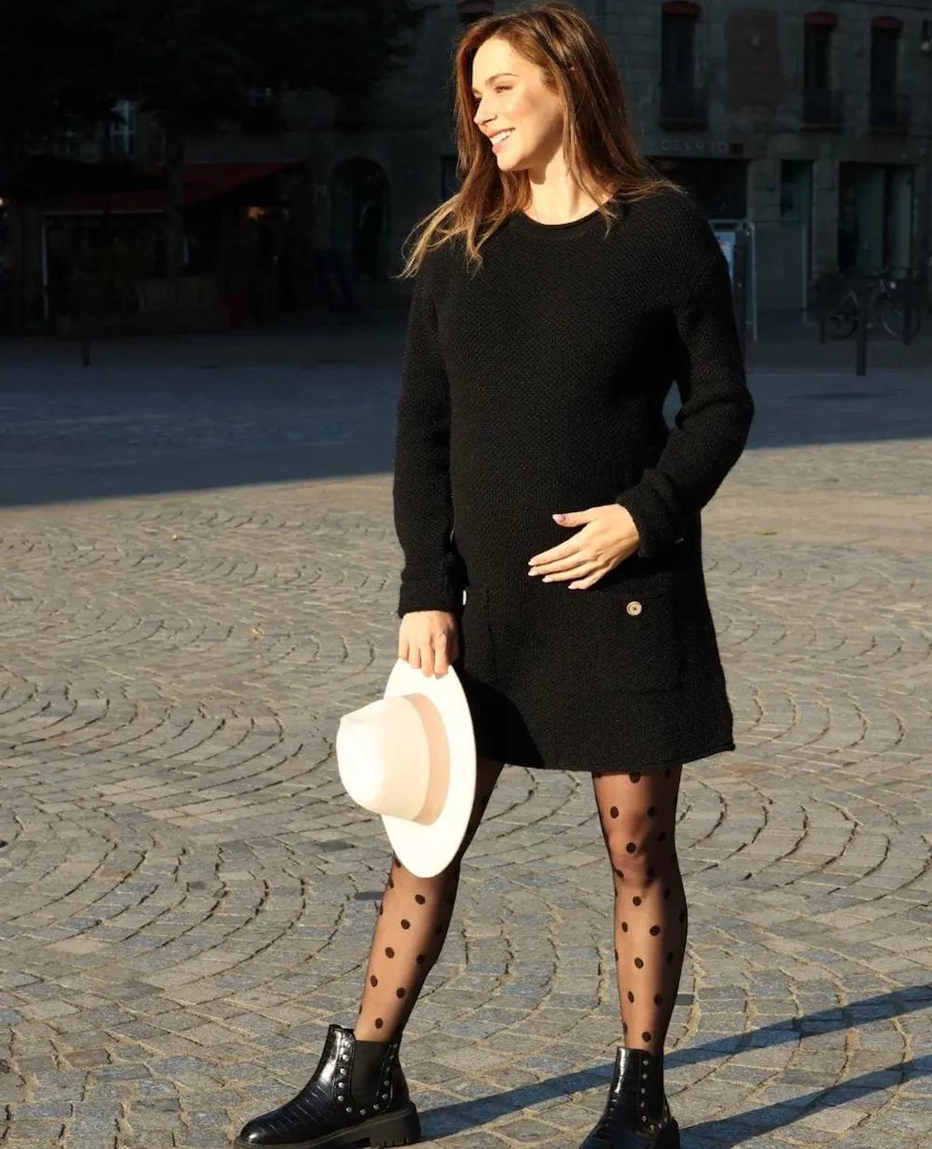 Robe Pull De Grossesse Et D'allaitement Honey Noir