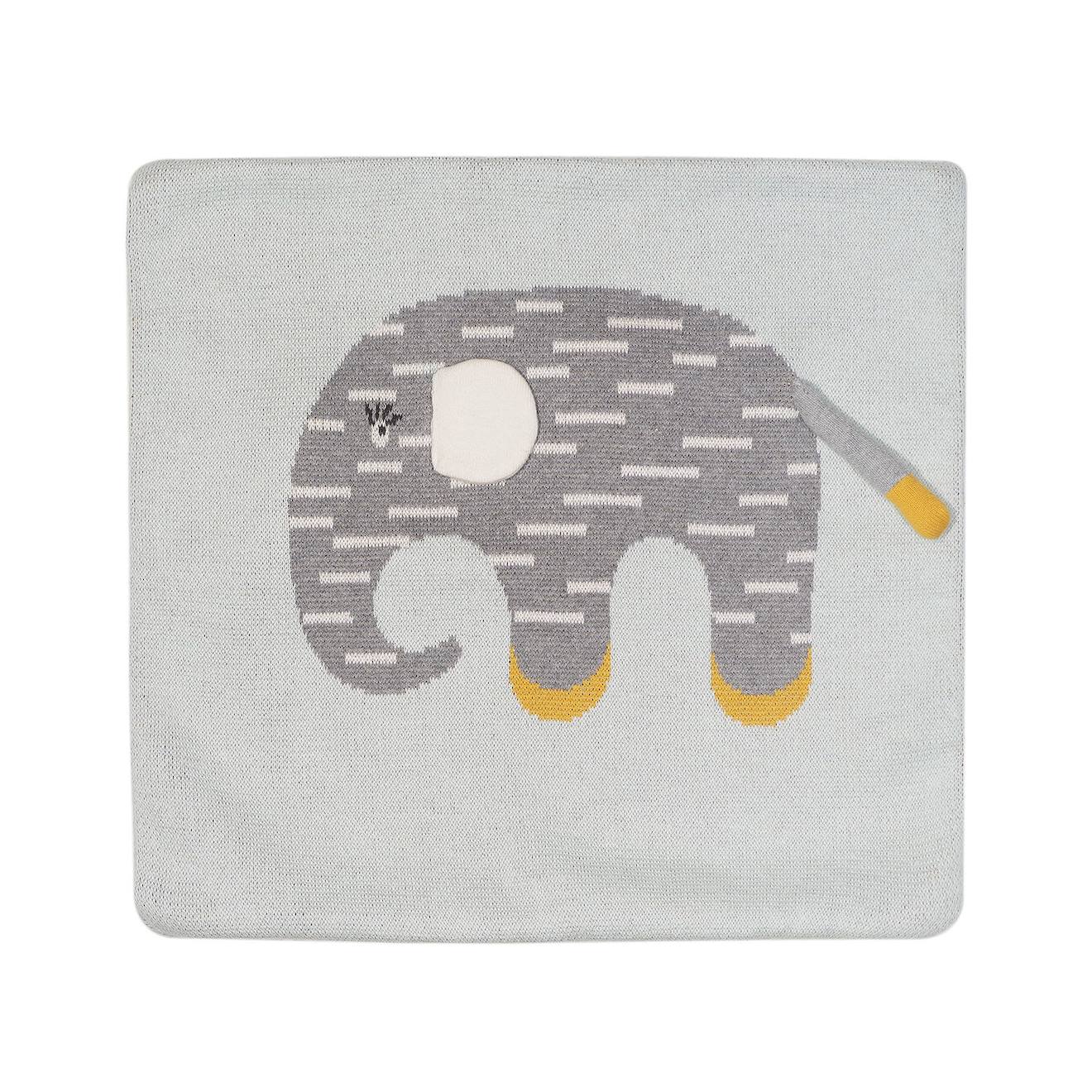 Housse De Coussin Arc-en-ciel En Coton Standard 100 By Oeko-tex® Gris Et Jaune