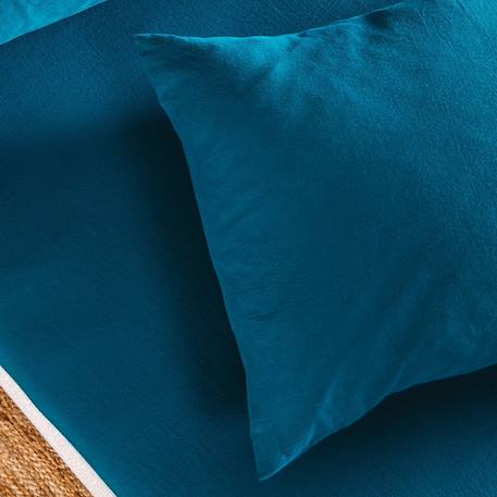 Drap housse 1 personne pur coton bio Blanc+Bleu nuit+Ecru+Eucalyptus+Gris tourterelle+Rose nude+Terracotta 11 - vertbaudet enfant 