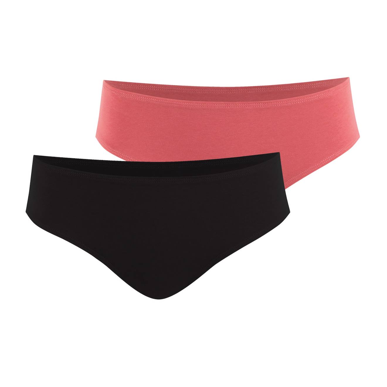Lot De 2 Slips Fille My Petit Prix Fille Noir-rouge Minéral
