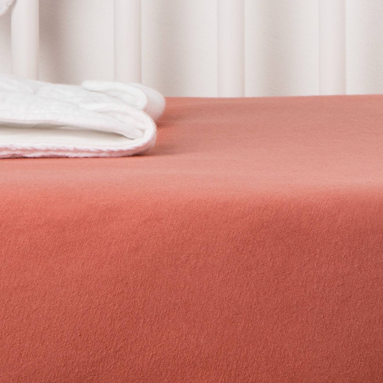 Drap Housse Coton Bio Jersey Pour Lit Bébé Terracotta