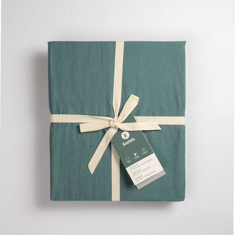 Drap housse 1 personne pur coton bio Blanc+Bleu nuit+Ecru+Eucalyptus+Gris tourterelle+Rose nude+Terracotta 24 - vertbaudet enfant 