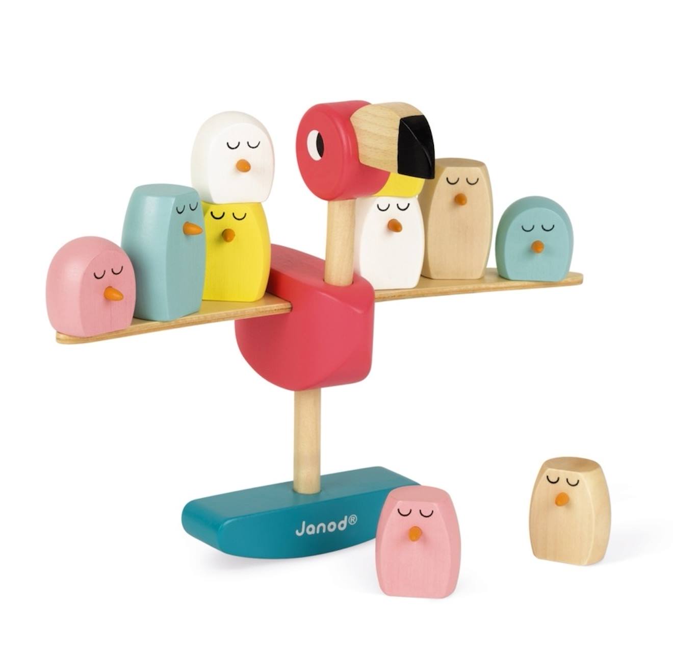 Jeu D'équilibre Flamant Rose Bleu