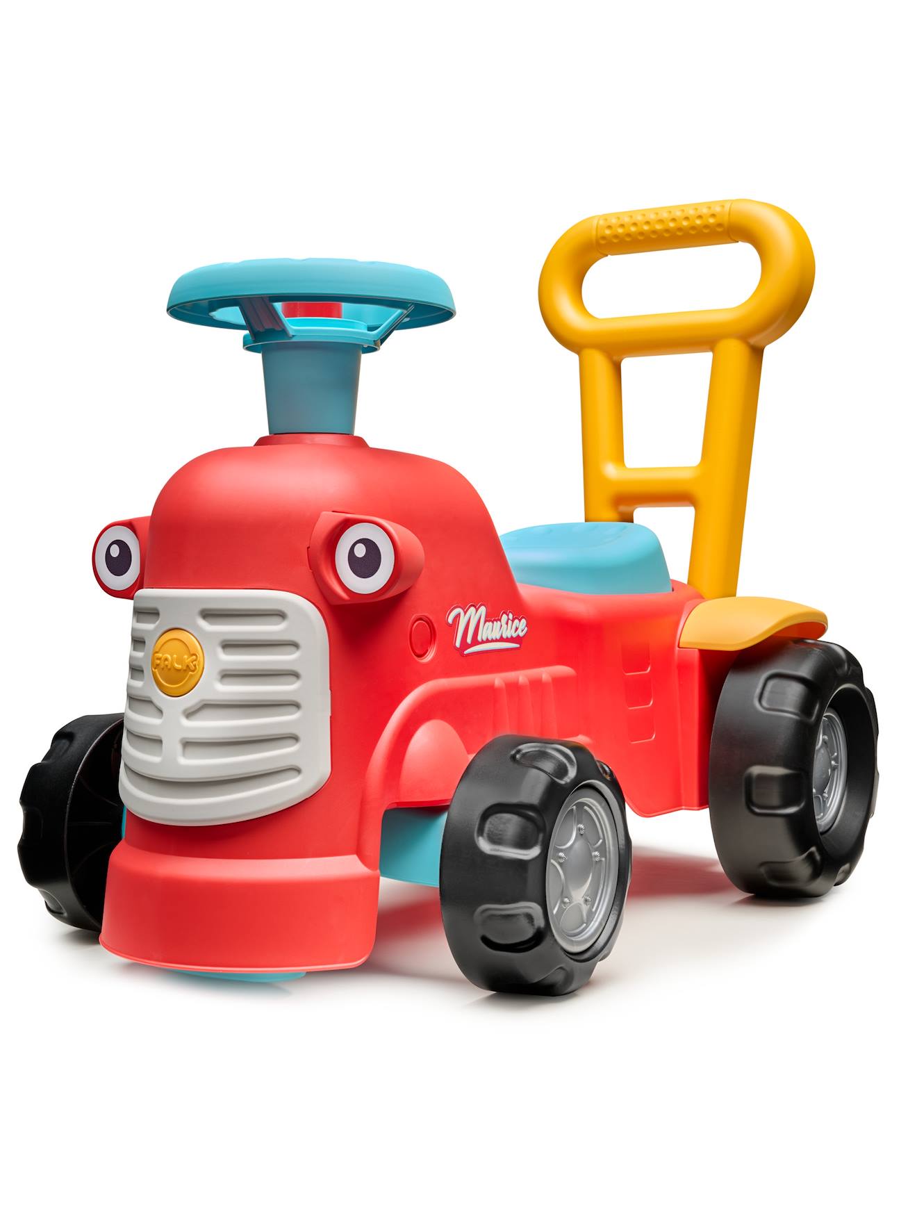 Porteur Tracteur Avec Barre D'aide À La Marche Ergonomique Rouge