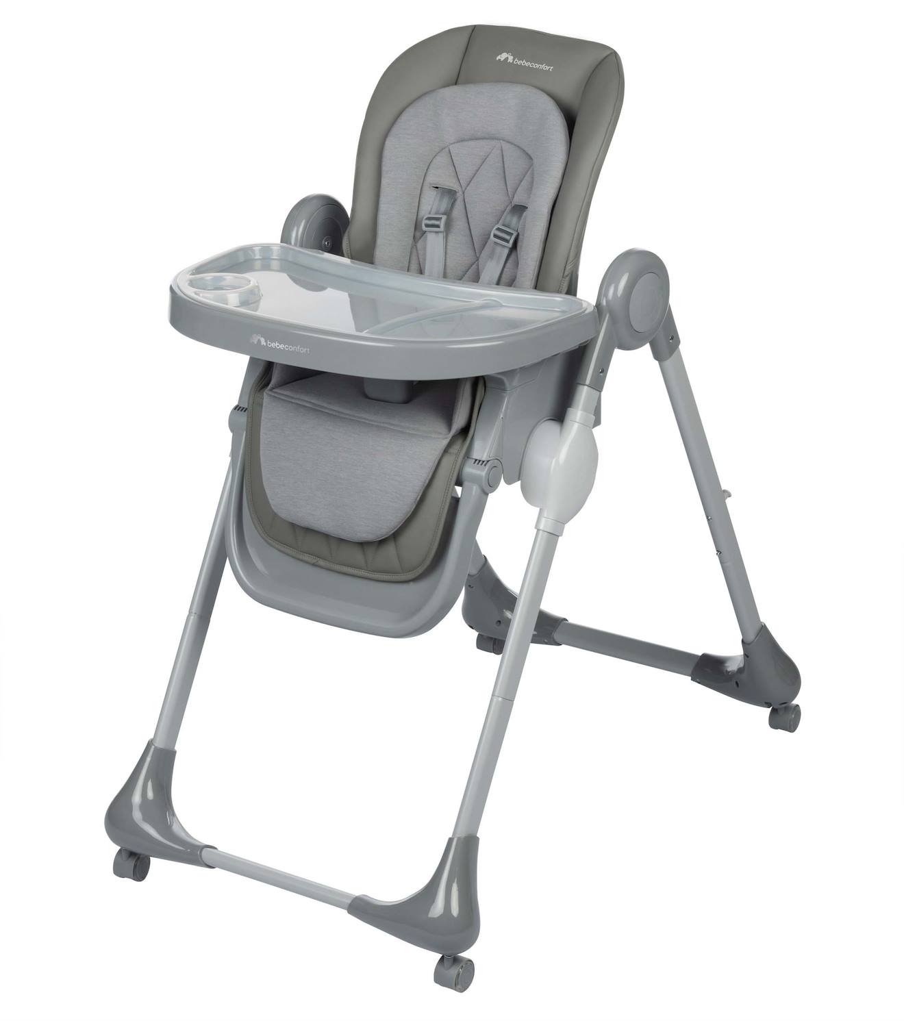 Chaise Haute Bébé Évolutive Multi-positions Olea Mineral Gray