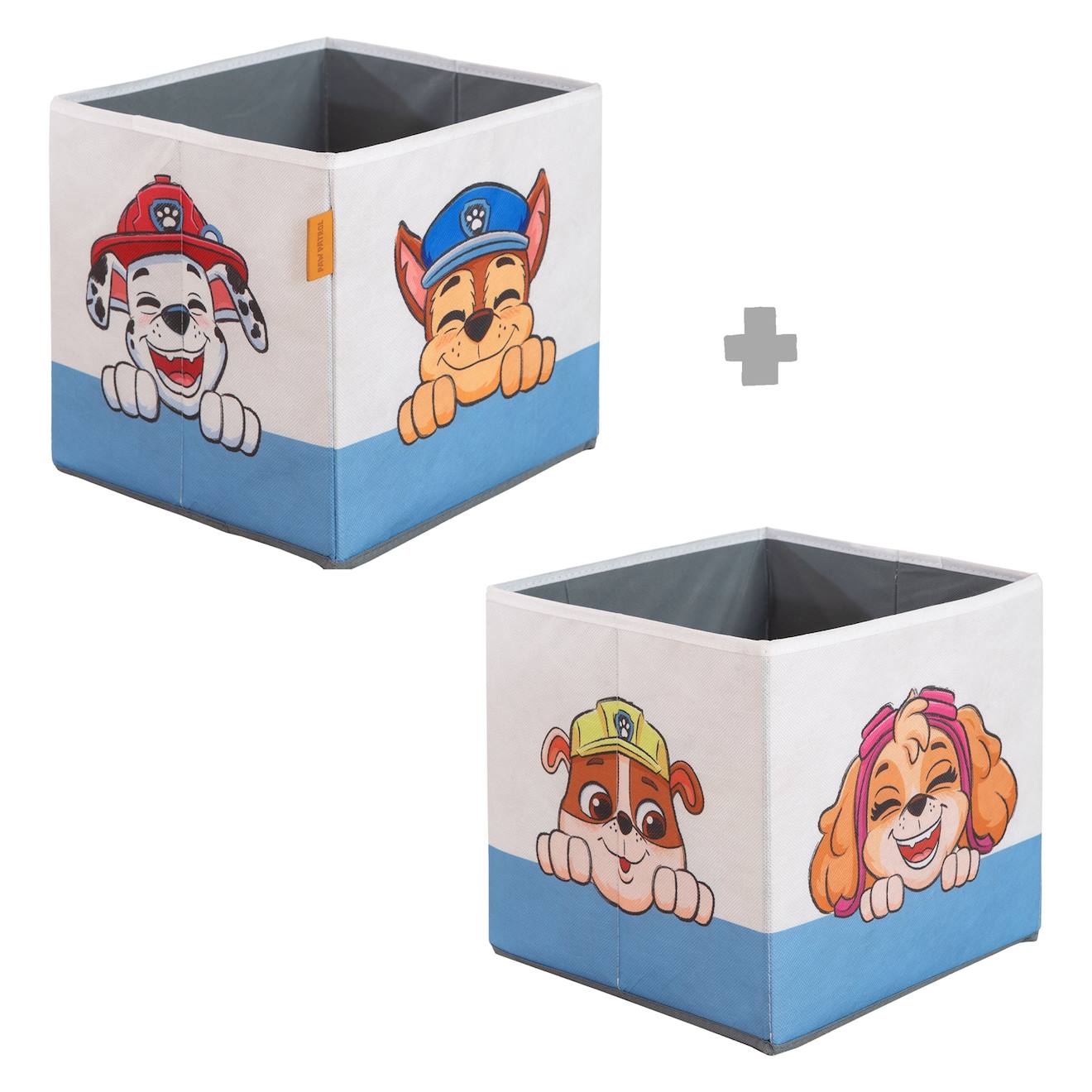 Bacs De Rangement Pour Chambre D'enfant - 2 Pièces Bleu / Pat' Patrouille