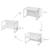 Table convertible en banc évolutif à 2 hauteurs d'assise Beige+Blanc+Gris 11 - vertbaudet enfant 
