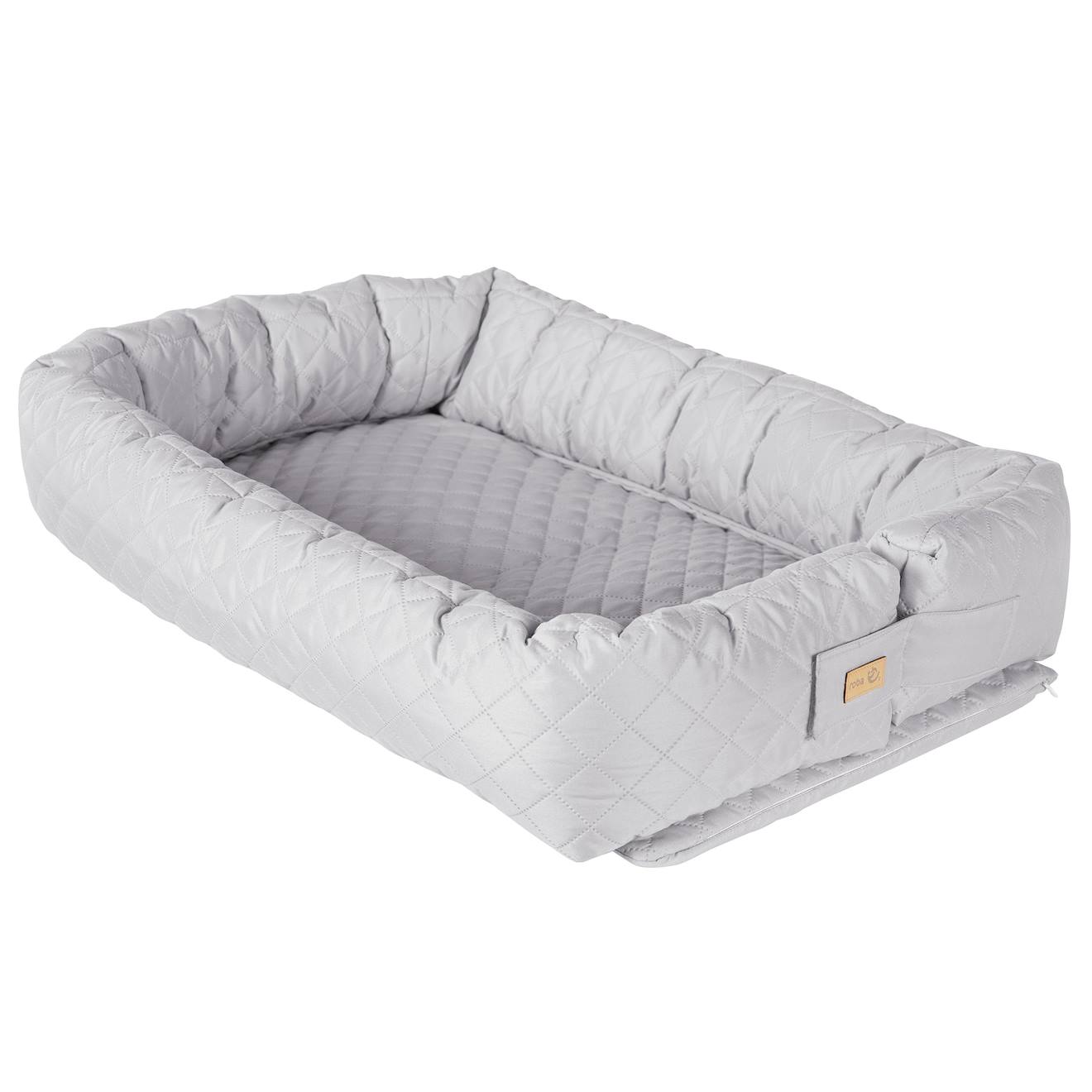 Réducteur De Lit 3 En 1 Tissu Déperlant Roba Style Gris Argenté