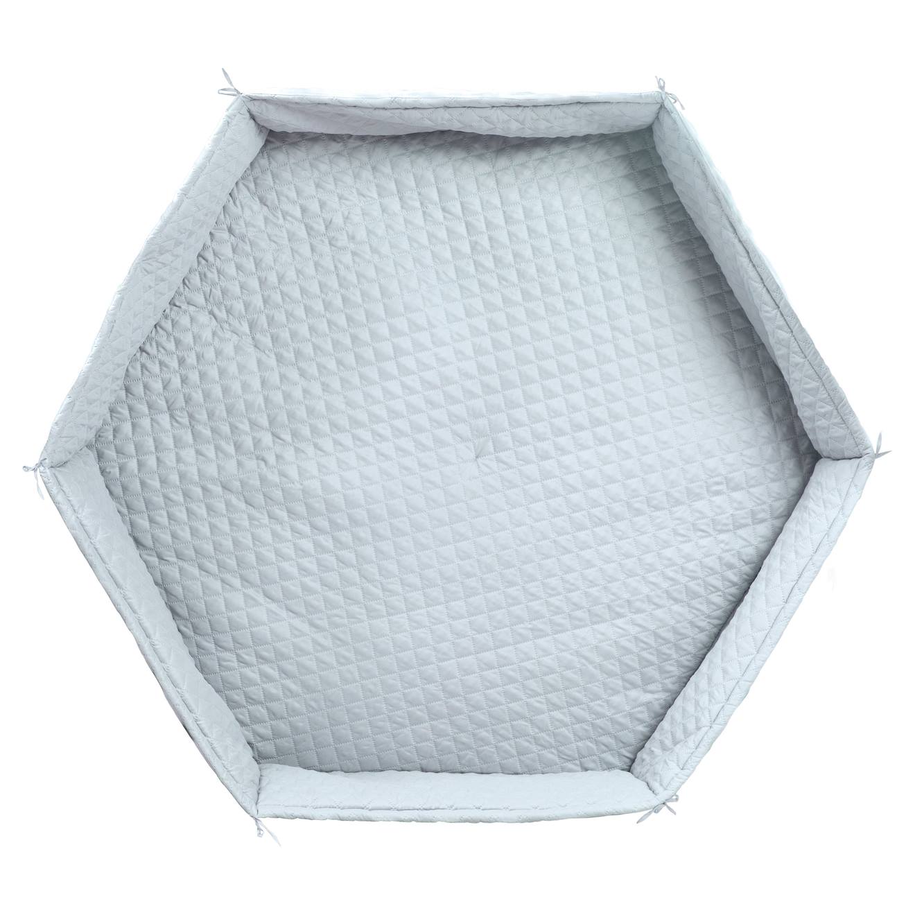 Tapis De Parc Bébé Hexagonal Roba Style - Rembourrage Latéral Sécurisé Bleu Clair / Ciel