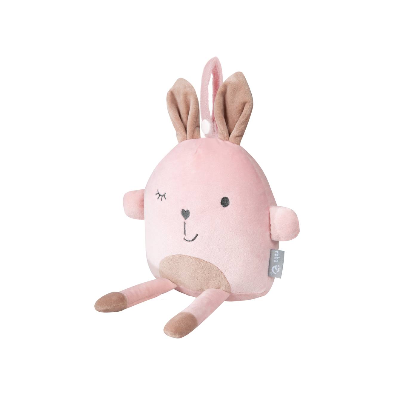 Roba - Peluche À Suspendre Pour Arche D'éveil Ou Poussette Rose Pastel / Lapin