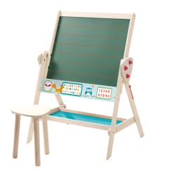 Tableau pivotant double face avec tabouret  - vertbaudet enfant