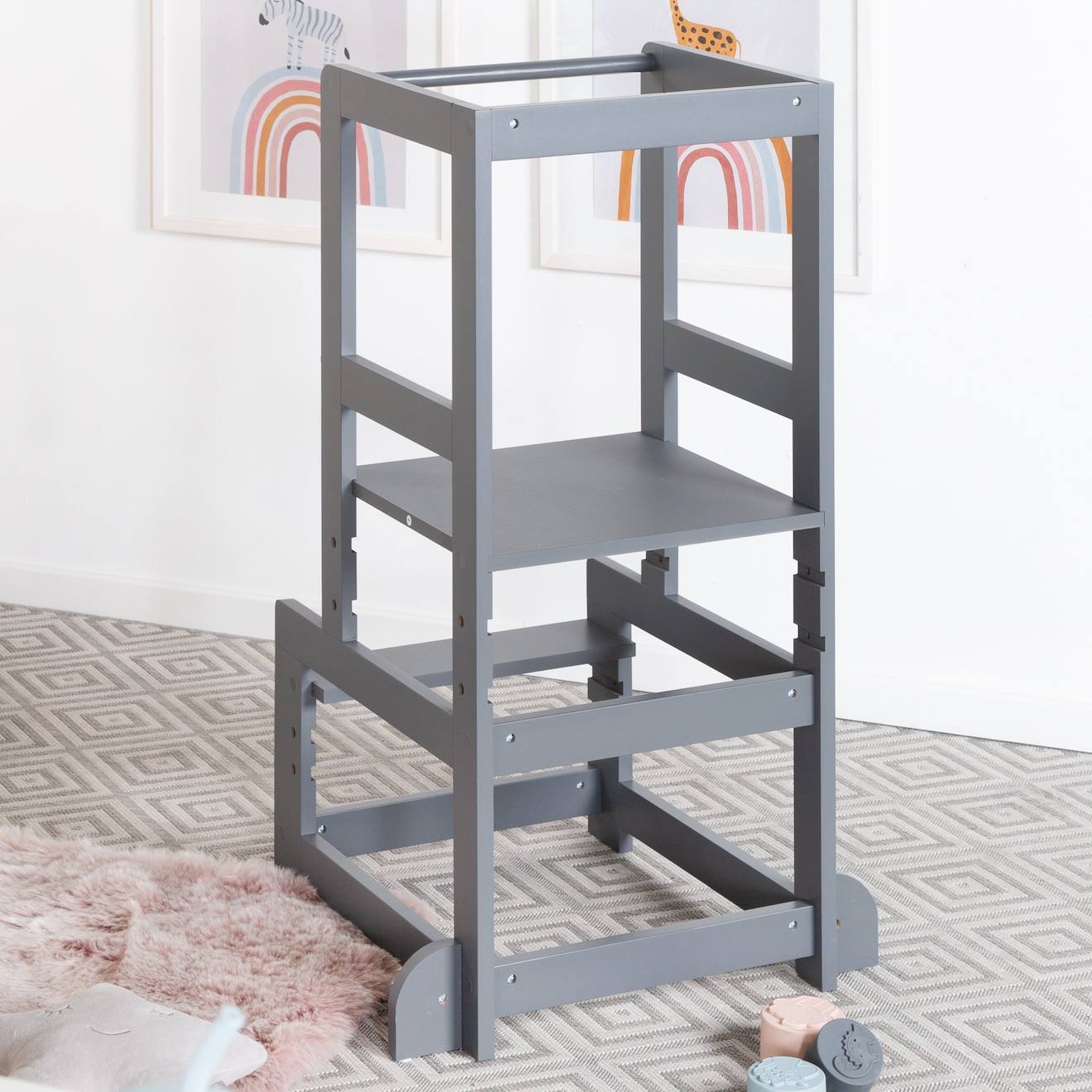 Tour D'apprentissage Évolutive En Bois Gris Anthracite (Roba) - Image 1