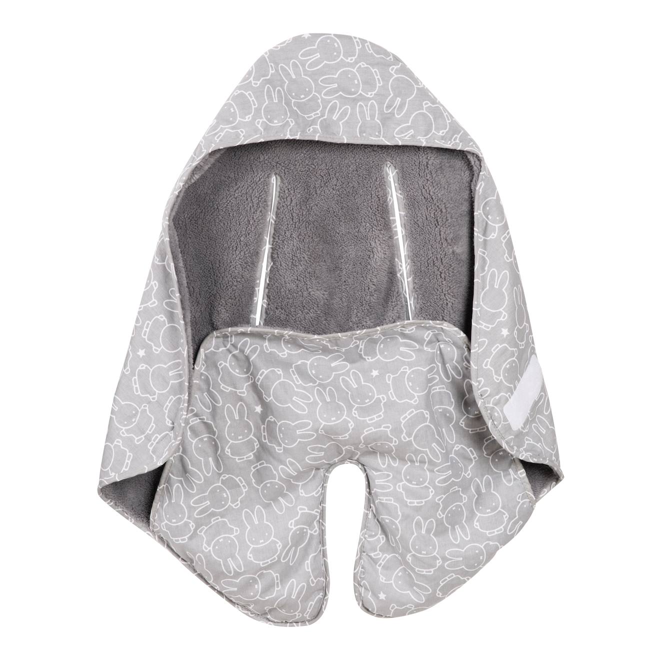 Roba - Couverture Enveloppante Hiver Pour Siège Auto Et Poussette Miffy® Gris / Motif Blanc