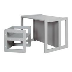 -Set table convertible en banc et 1 chaise évolutive