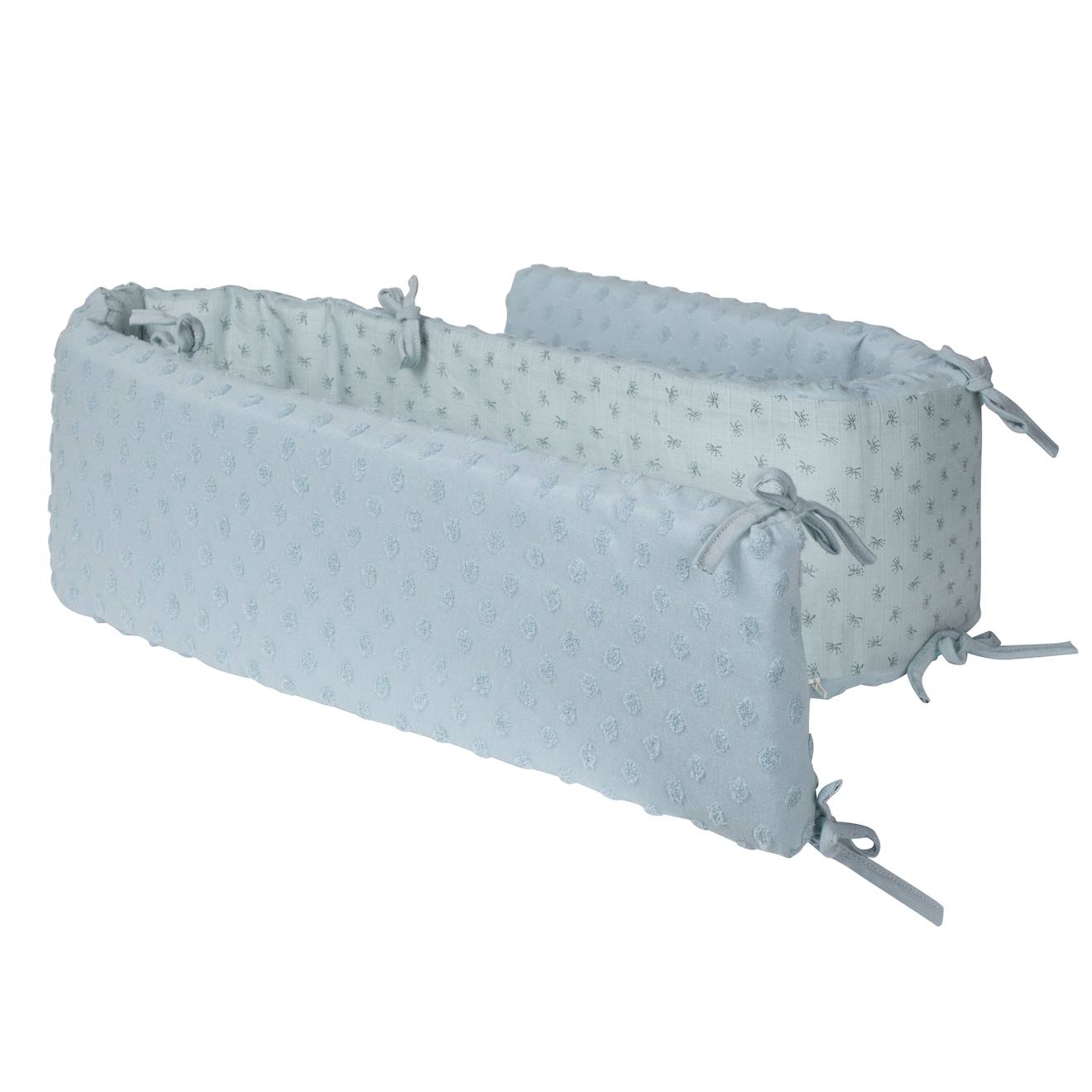 Roba - Tour De Lit Bébé Déhoussable En Coton Bio Lil Planet Bleu Clair/ Bleu Ciel