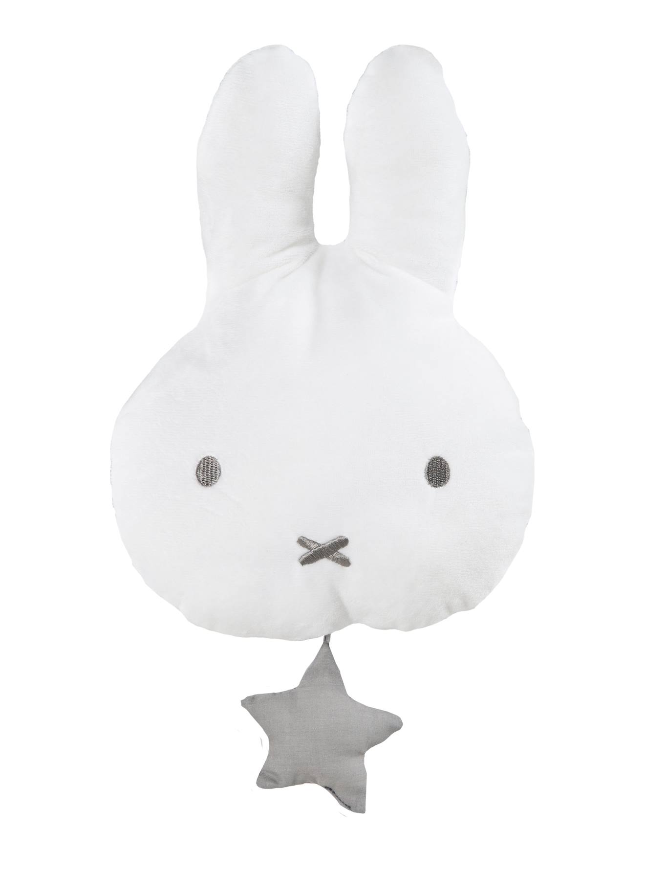 Peluche Lapin Avec Mécanisme Musical Amovible Miffy® Blanc Et Gris