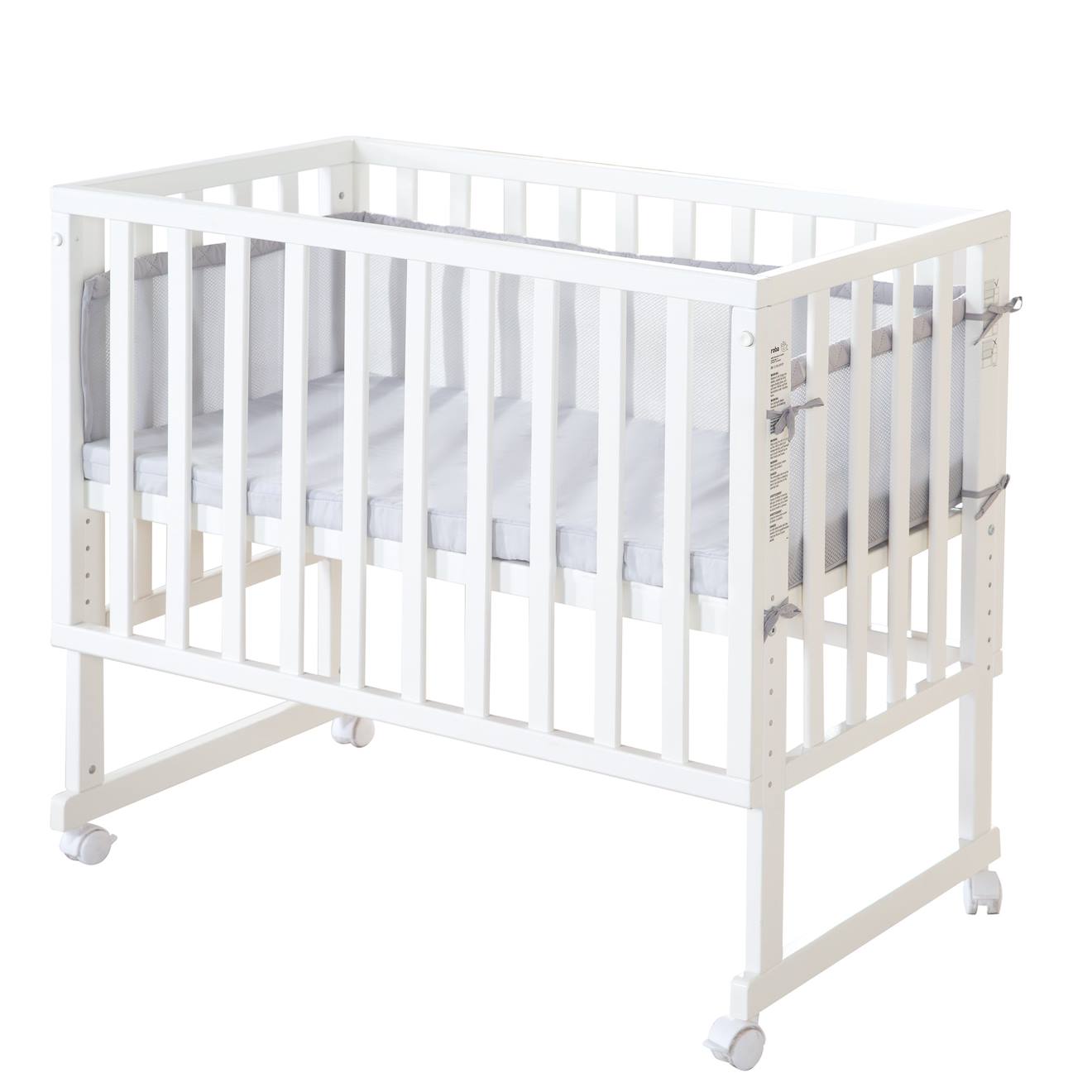 Roba - Berceau Cododo 3en1 Avec Matelas Et Accessoires Roba Style Blanc / Gris