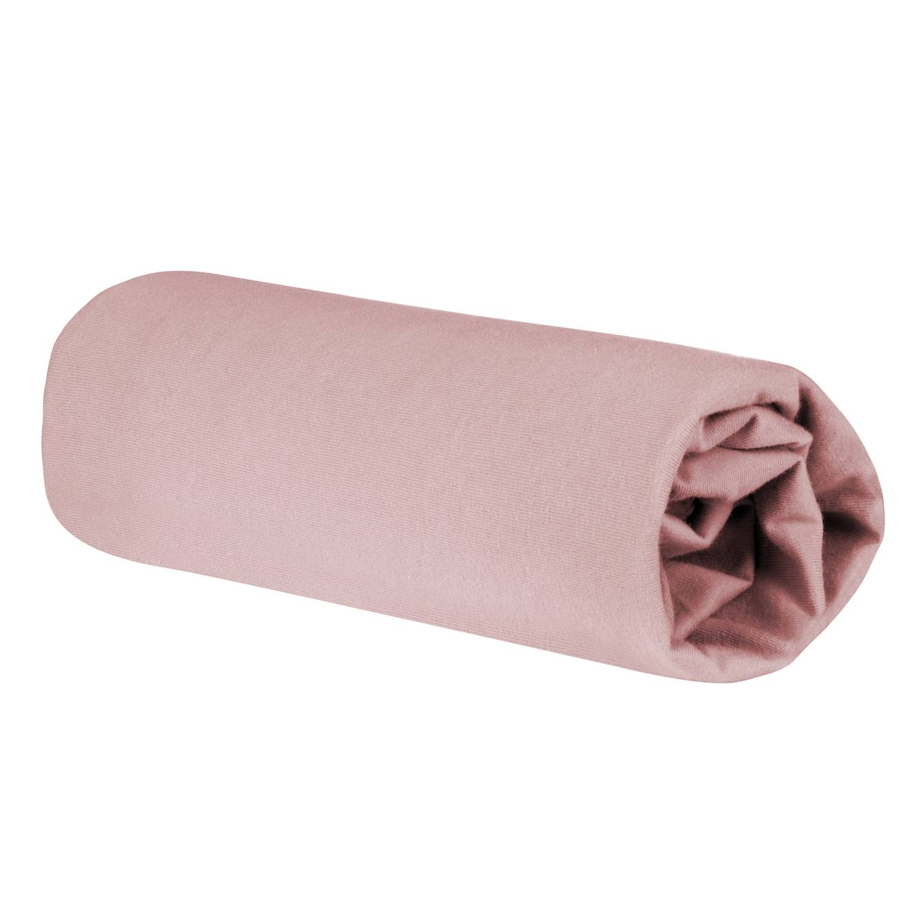 Drap Housse Extensible 60x120 - 70x140 En Coton Bio Safe Asleep® Rose Pastel