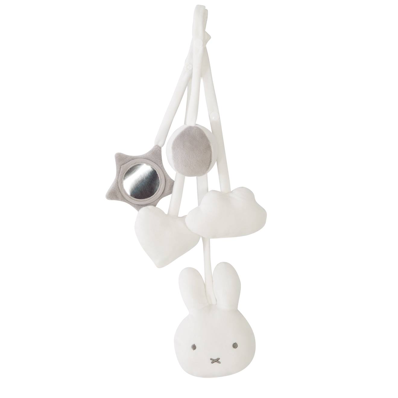 Roba - Set De 5 Jouets À Suspendre Pour Arche D'éveil Lil Cutie Blanc - Gris / Miffy