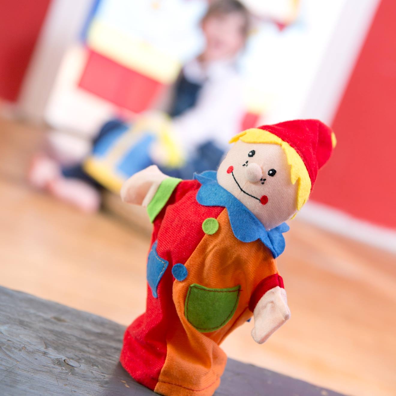 Anciennes Marionnettes En Papier Mâché Et Tissu, Hauteur 32 Cm