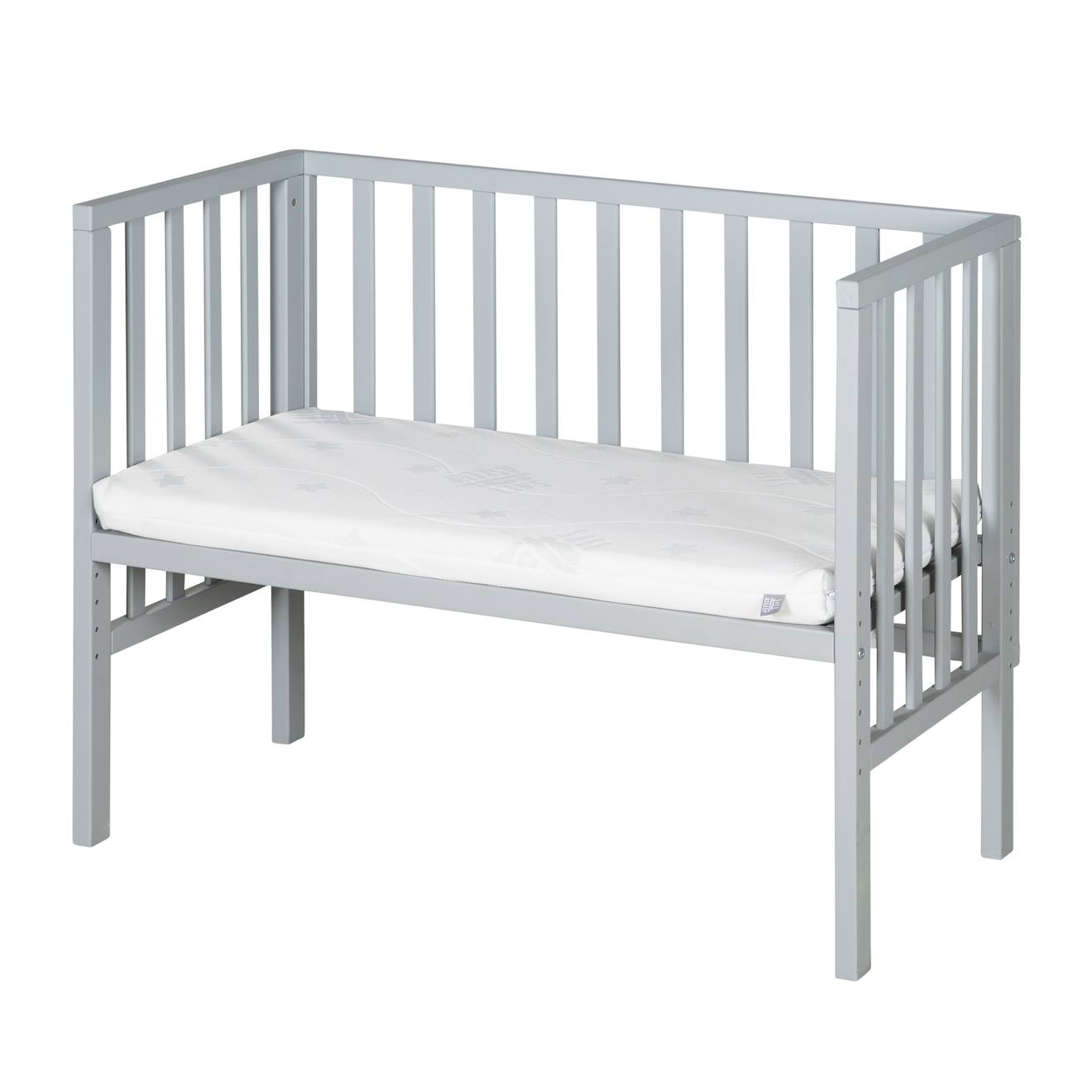 Roba - Berceau Cododo 2en1 Avec Matelas Et Accessoires Safe Asleep Gris Taupe