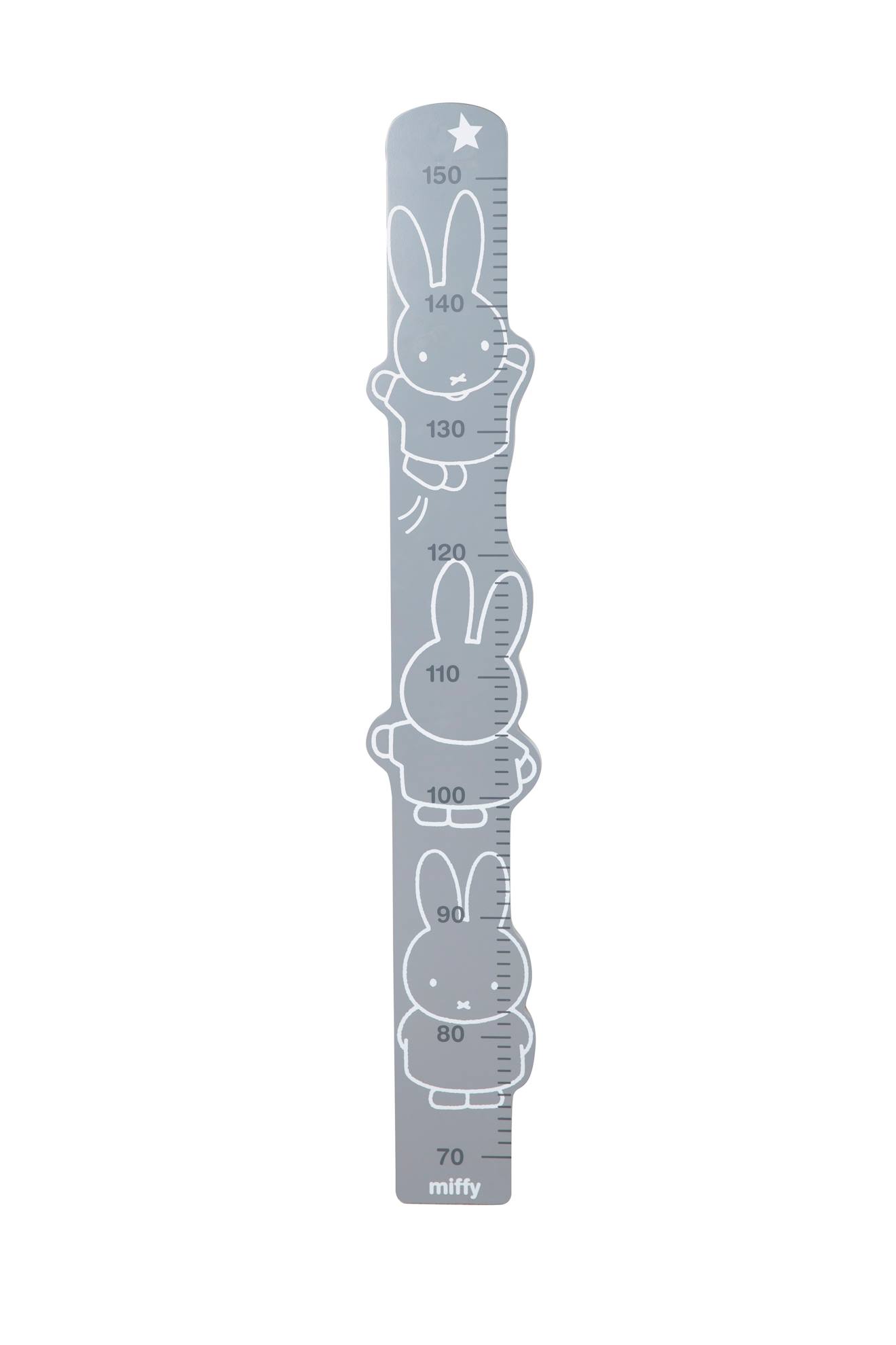 Toise Murale Miffy - Échelle De 70 À 150 Cm Gris - Blanc / Miffy