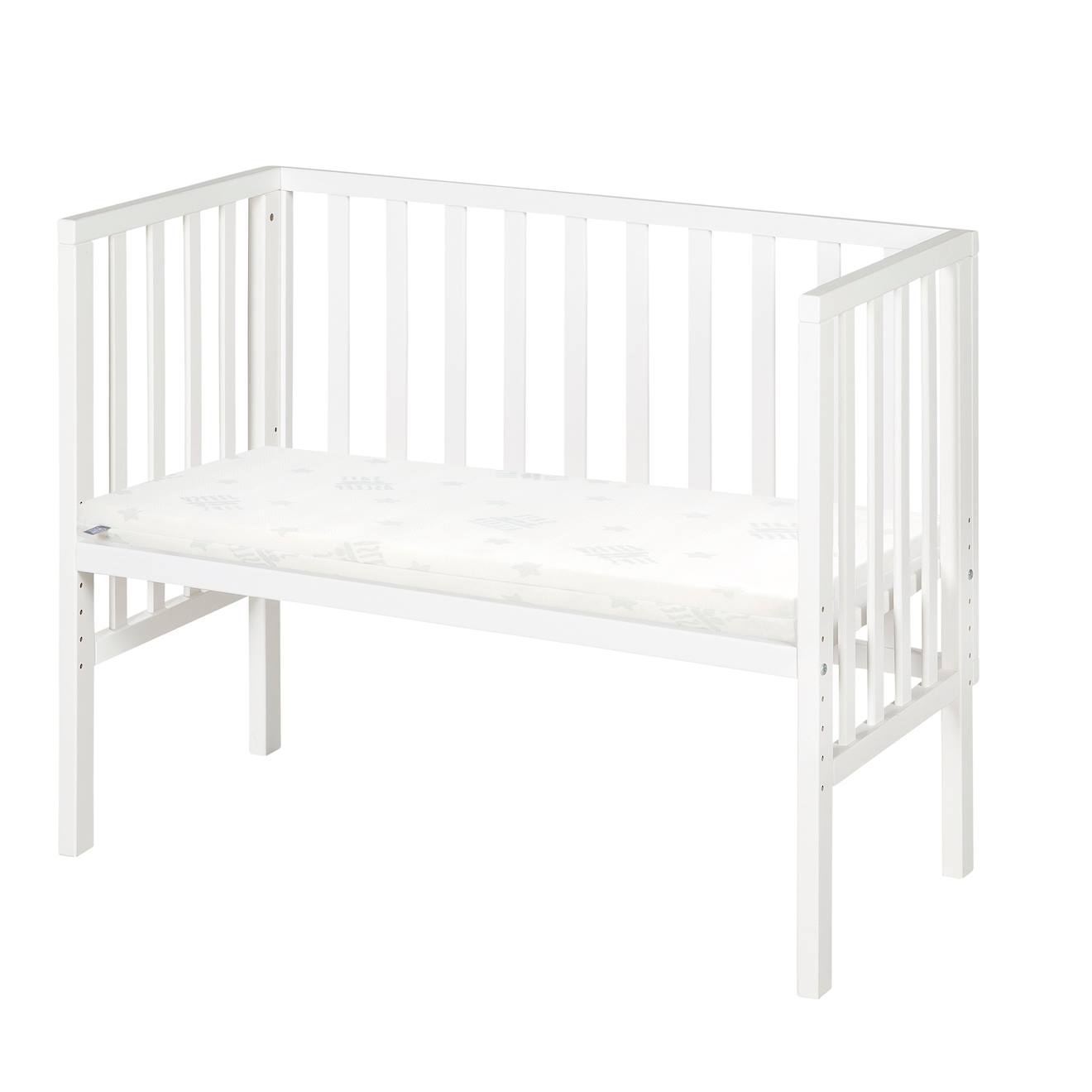Berceau Cododo 2en1 Avec Matelas Et Accessoires Safe Asleep Blanc