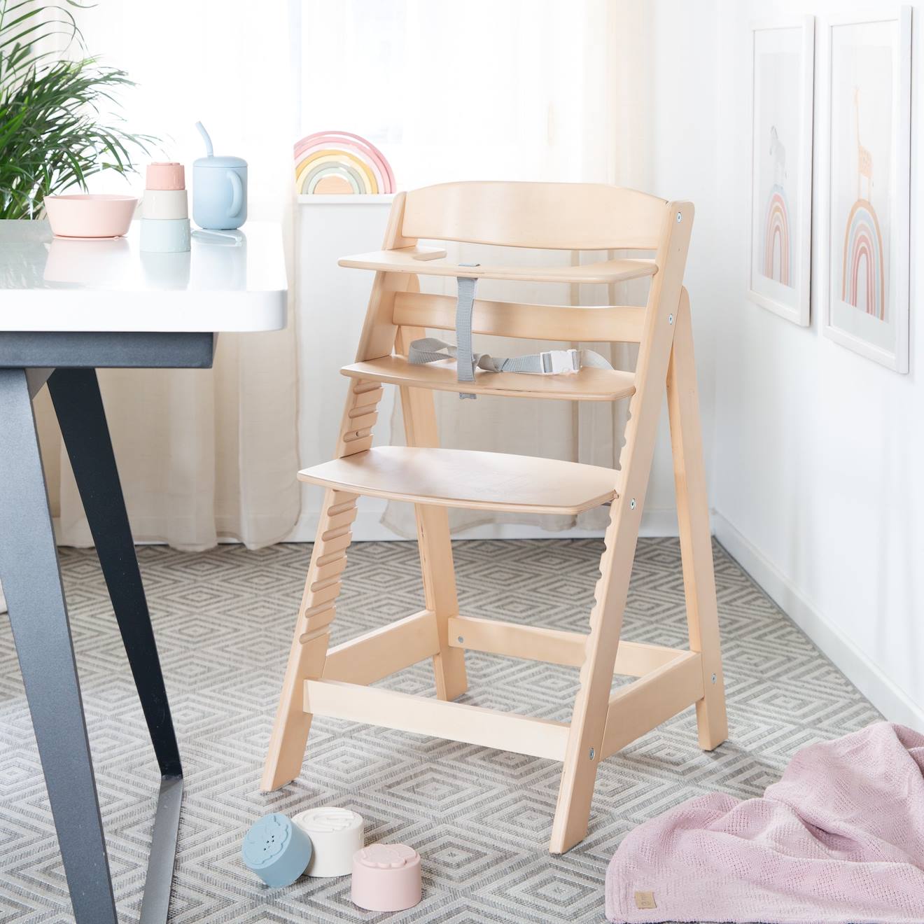 Chaise Haute Évolutive En Bois Sit Up Flex - Utilisable Jusqu'à La Chaise D'adolescent Bois Naturel (Roba) - Image 1