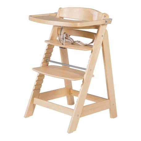 Roba - Chaise Haute Évolutive Avec Plateau Repas Amovible Sit Up Fun Bois Naturel