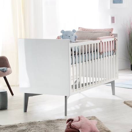 Parure de lit bébé et enfant en coton bio 4 pièces lil planet Bleu clair+Gris argenté+Rose pastel+Vert givré 11 - vertbaudet enfant 