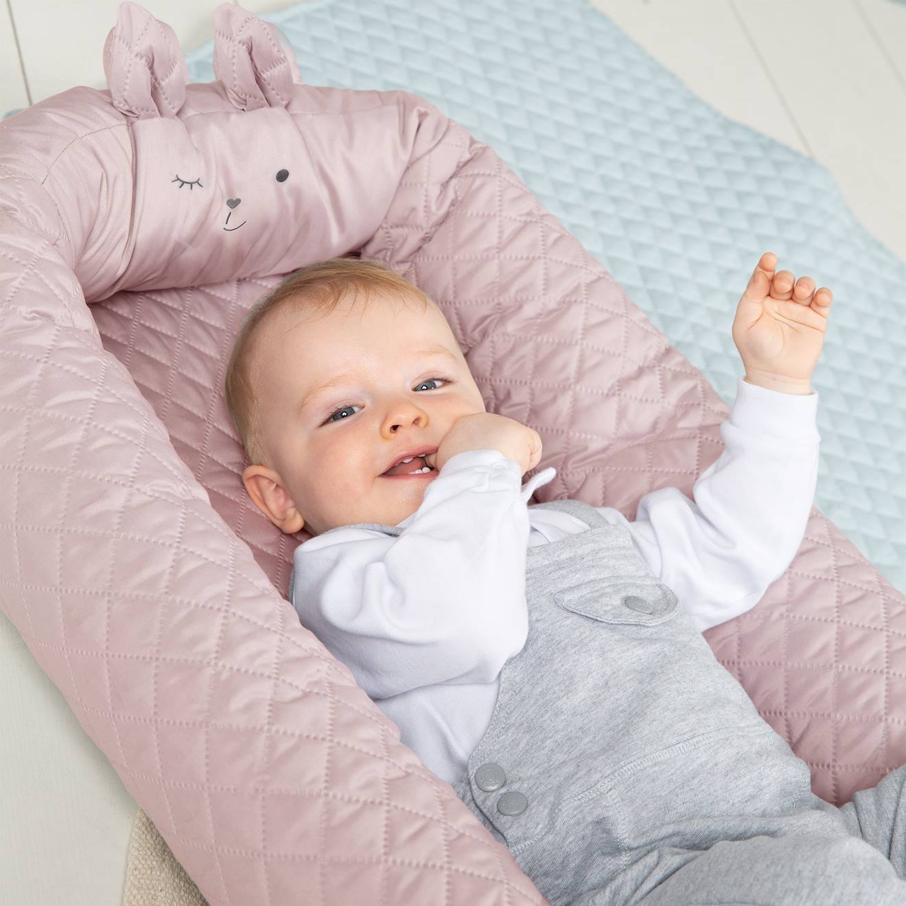 Réducteur De Lit 3 En 1 Tissu Déperlant Roba Style Rose Pastel / Lapin (Roba) - Image 1