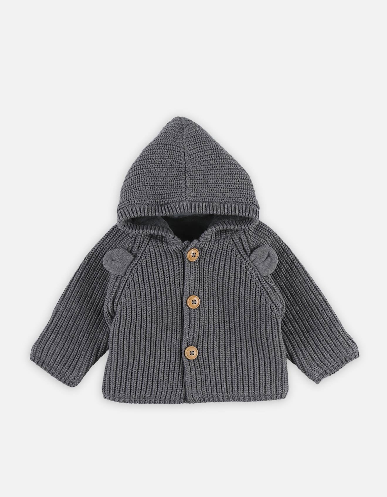 M&m Mantelet Tricot Bio Gris